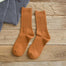 Autumn new women's Harajuku retro colorful high quality fashion cotton color casual socks - Orange / 36-40 Find Epic Store