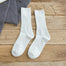 Autumn new women's Harajuku retro colorful high quality fashion cotton color casual socks - White / 36-40 Find Epic Store