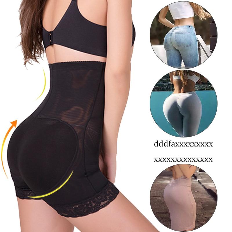 Women High Waist Lace Butt Lifter Body Shaper Tummy Control Panties Boyshort ASS Pad Shorts Hip Enhancer Shapewear - Find Epic Store