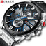 New CURREN Men Watches Fashion - Silver blue Find Epic Store
