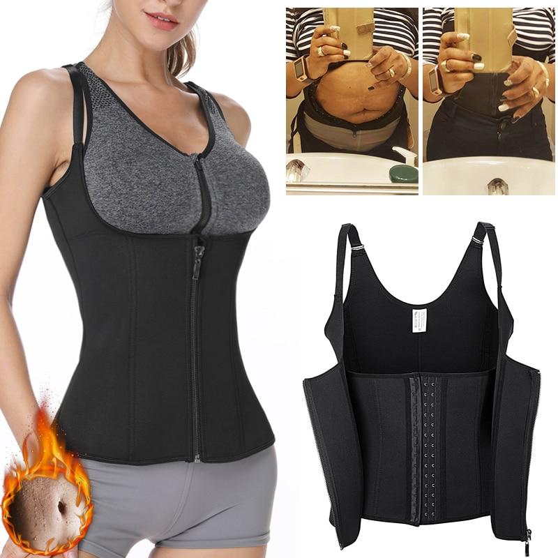 Body Shapes Neoprene Sauna Sweat Vest Waist Trainer Slimming Trimmer Fitness Corset Workout Thermo Modelling Strap Shapewear - Find Epic Store