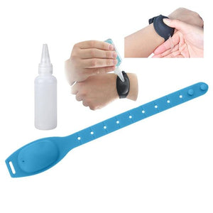 Hand Sanitizer Dispensing Portable Bracelet Wristband Hand Dispenser Easy to Clean Hands Portable - Hand Sanitizer Family A Blue / United States Find Epic Store