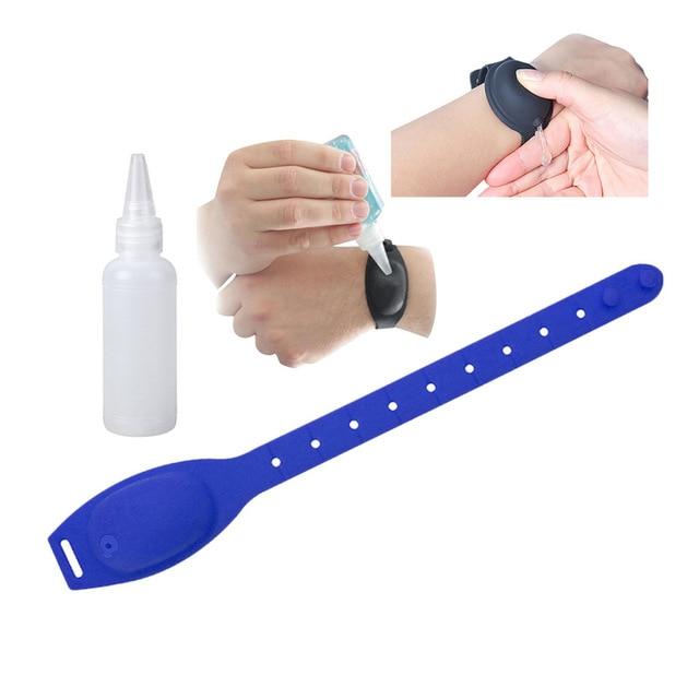 Hand Sanitizer Dispensing Portable Bracelet Wristband Hand Dispenser Easy to Clean Hands Portable - Hand Sanitizer Family A Dark Blue / United States Find Epic Store