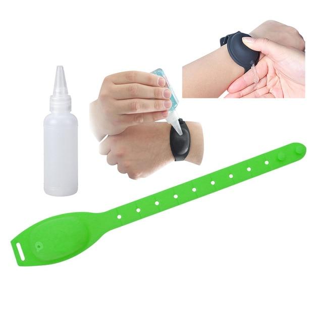 Hand Sanitizer Dispensing Portable Bracelet Wristband Hand Dispenser Easy to Clean Hands Portable - Hand Sanitizer Family A Green / United States Find Epic Store