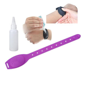 Hand Sanitizer Dispensing Portable Bracelet Wristband Hand Dispenser Easy to Clean Hands Portable - Hand Sanitizer Family A Purple / United States Find Epic Store