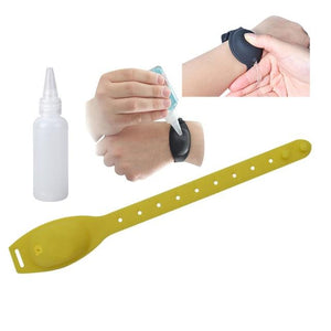 Hand Sanitizer Dispensing Portable Bracelet Wristband Hand Dispenser Easy to Clean Hands Portable - Hand Sanitizer Family A Yellow / United States Find Epic Store