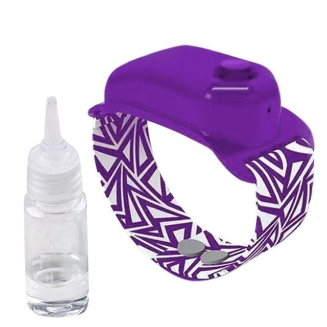 Hand Sanitizer Dispensing Portable Bracelet Wristband Hand Dispenser Easy to Clean Hands Portable - Hand Sanitizer Family H Purple 5pc / United States Find Epic Store