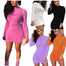 Imcute Women Turtleneck Knitted Bodycon Long Sleeve Mini Dress - Find Epic Store