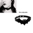 Gothic Leather Heart Collar Necklaces - Black Bat / 40cm adjustable Find Epic Store