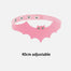 Gothic Leather Heart Collar Necklaces - Pink Bat / 40cm adjustable Find Epic Store