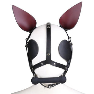 Leather Mask Head Harness Unisex Hood Mask for Women Sexy Cage Body Crop Gothic Punk Metal Rivet Hollow Out Cosplay Paryty Rave - PG0317 / One Size Find Epic Store