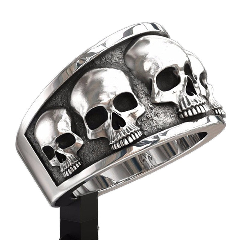 Retro Gothic Punk Style Men Rings - Find Epic Store