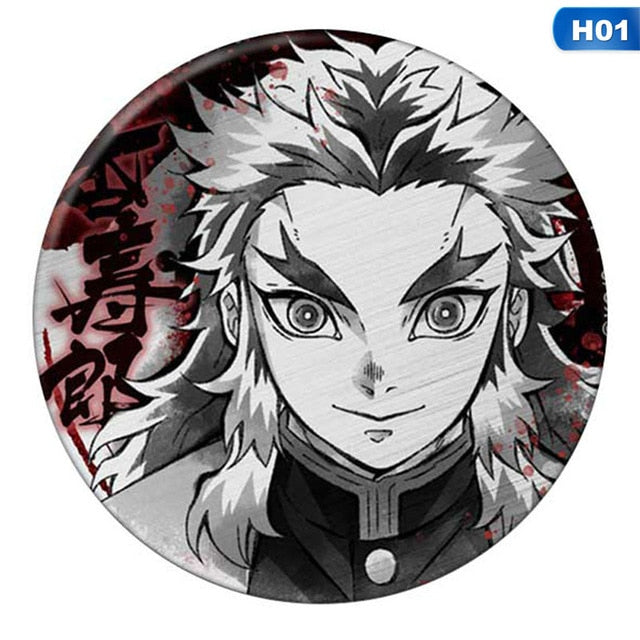 Anime Badges Demon Slayer: Kimetsu No Yaiba Cosplay Brooch Pins - BRH4846H01 / United States Find Epic Store