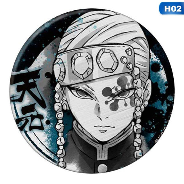 Anime Badges Demon Slayer: Kimetsu No Yaiba Cosplay Brooch Pins - BRH4846H02 / United States Find Epic Store
