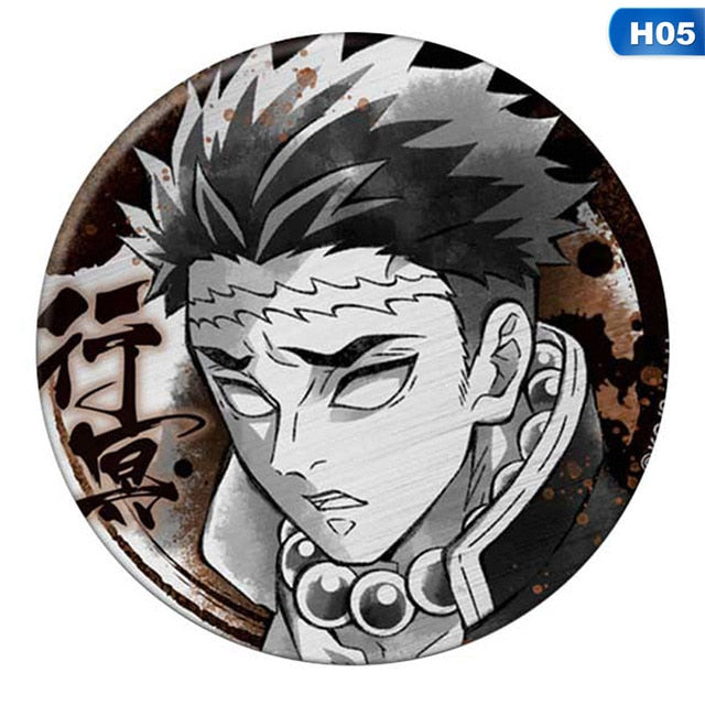 Anime Badges Demon Slayer: Kimetsu No Yaiba Cosplay Brooch Pins - BRH4846H05 / United States Find Epic Store