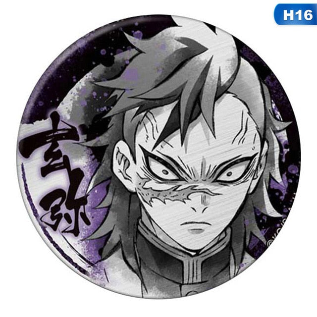 Anime Badges Demon Slayer: Kimetsu No Yaiba Cosplay Brooch Pins - BRH4846H16 / United States Find Epic Store