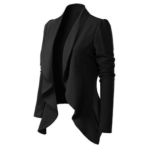 Elegant Style Long Sleeve Turn Down Collar Blazer - Black / M / United States Find Epic Store