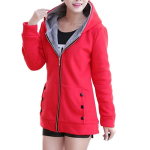 Solid Color Long Sleeve Jacket - Hot Pink / M / United States Find Epic Store