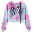 Long Sleeve Printed Tie-dye Sweatshirt - Purple / L / United States Find Epic Store