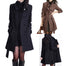 Women Fashion Long Sleeve Button Coat With Belt - Find Epic Store