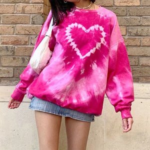Y2K Aesthetics Pink Sweatshirts - Find Epic Store