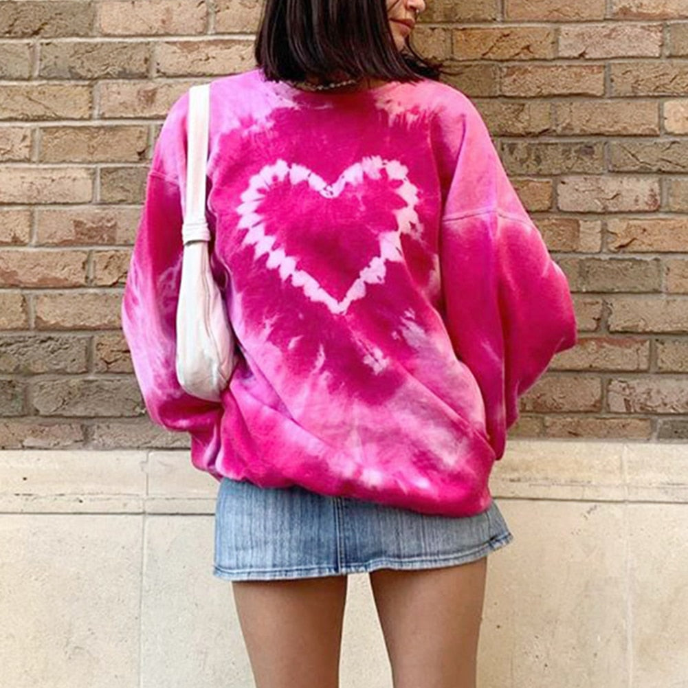 Y2K Aesthetics Pink Sweatshirts - Find Epic Store