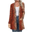 Casual Leopard Printed Cardigans Long Sleeve Cover Up With Pockets - Find Epic Store