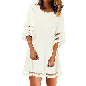 3/4 Bell Sleeve Loose Top Dress - Find Epic Store