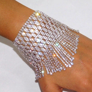 Fashion Long Tassel Crystal Ankle Bracelet - Find Epic Store