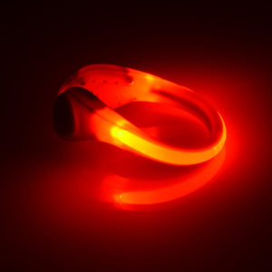Luminous LED Light Shoe Safety Warning Clip - red / United States Find Epic Store