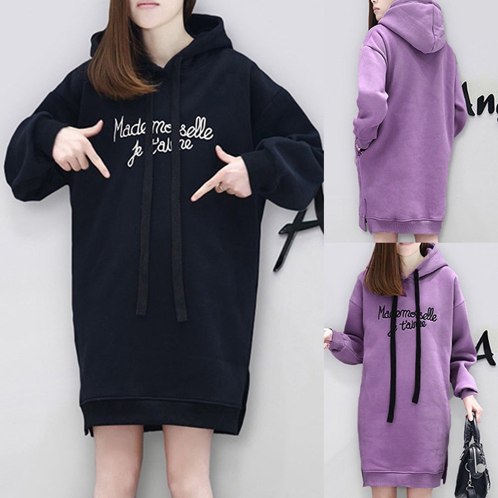 2021 Long Sleeve Letter Printing Dress - Find Epic Store