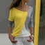 Top Patchwork Color Matching O-neck Long-sleeved T-shirt - Find Epic Store