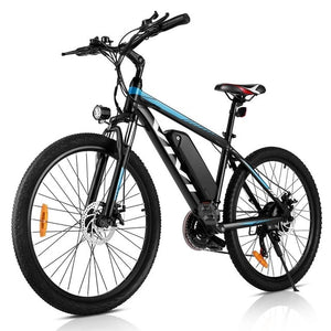 Electric 350W 36V Mountain Bike 21 Speed Shifter 26inch E-Bike Disc Brake 10.4Ah Lithium Ion Battery - blueus / United States Find Epic Store
