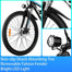 Electric 350W 36V Mountain Bike 21 Speed Shifter 26inch E-Bike Disc Brake 10.4Ah Lithium Ion Battery - Find Epic Store
