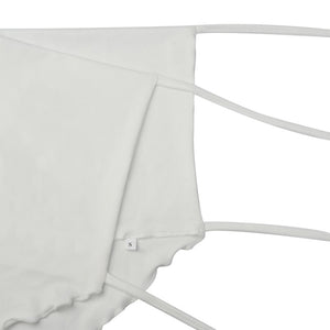 White Sleeveless Sexy Halter Rhombus Crop Tops - Find Epic Store