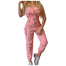 Cotton Loose Long Pocket Jumpsuit - Pink / XXXL / Spain Find Epic Store