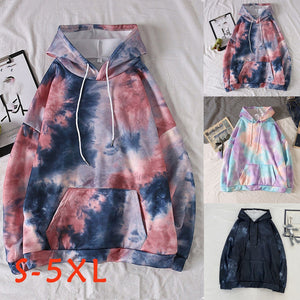 Long Sleeve Tie-dye Print Ladies Sweatshirts - Find Epic Store