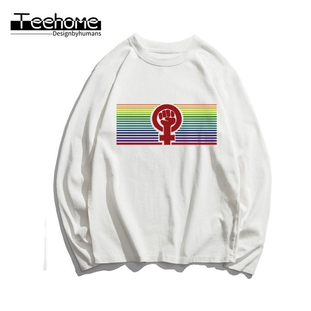 Rainbow Long Sleeve T-shirt - KT435-10 / S(155-165cm) Find Epic Store