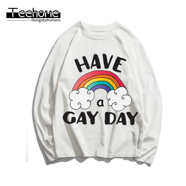 Rainbow Long Sleeve T-shirt - KT435-11 / 2XL(178-185cm) Find Epic Store