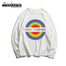 Rainbow Long Sleeve T-shirt - KT435-18 / 3XL(180-188cm) Find Epic Store
