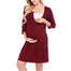3/4 Sleeve Pregnancy Breastfeeding Dress - Find Epic Store