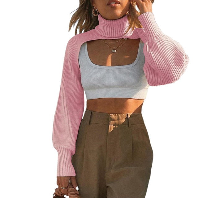 Tops Long Sleeves Hollow Tube Tops - One Size / United States / Pink and Tops Find Epic Store