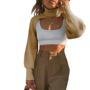 Tops Long Sleeves Hollow Tube Tops - One Size / United States / Khaki and Tops Find Epic Store