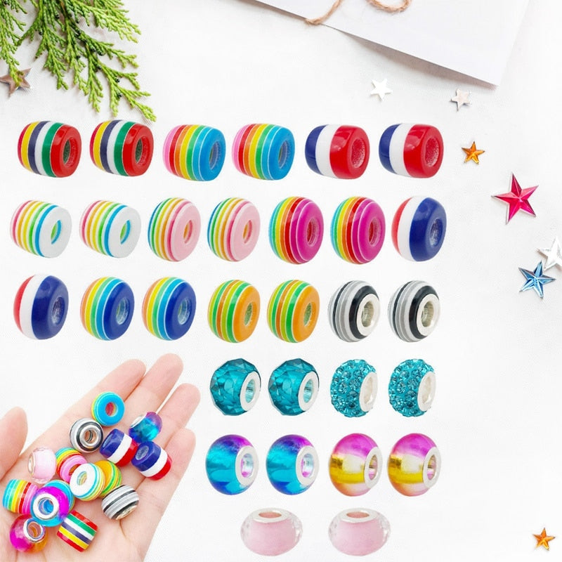 Letter Number Beads With Hole 6mm 100pcs - Find Epic Store