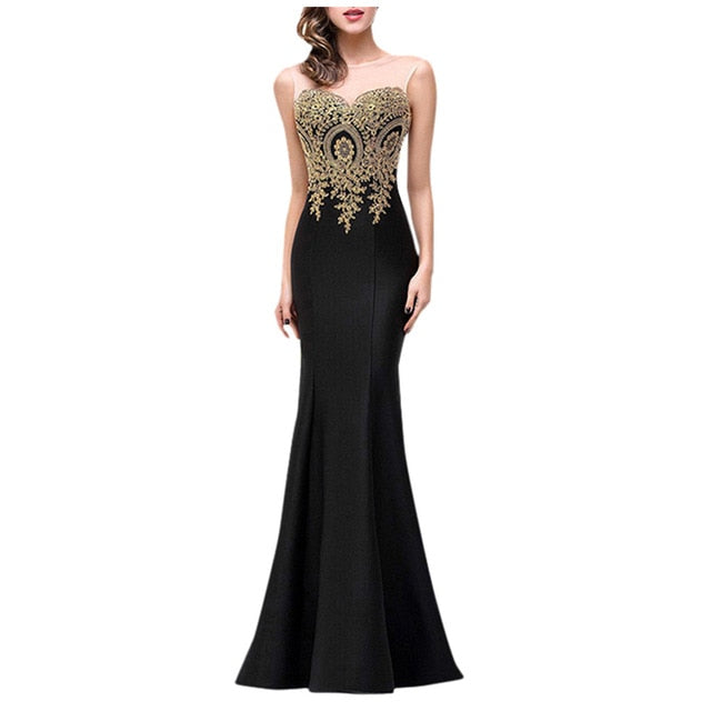 Long Evening Dress - Black / S / United States Find Epic Store