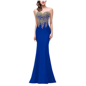 Long Evening Dress - Blue / S / United States Find Epic Store