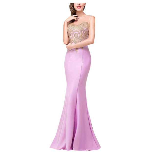 Long Evening Dress - Purple / S / United States Find Epic Store