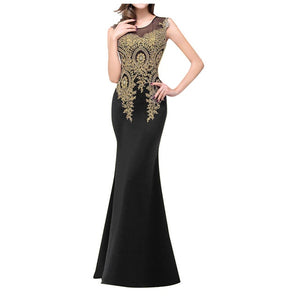 Long Evening Dress - Black 2 / S / United States Find Epic Store