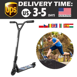 Kids Adults Stunt Scooters 2 Wheels Beginner Freestyle Sports Kick Scooter Maximum Pattern 1-2 - Find Epic Store