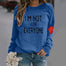 Fashion O-Neck Love Letter Print Sweatshirt - BU / XL / United States Find Epic Store